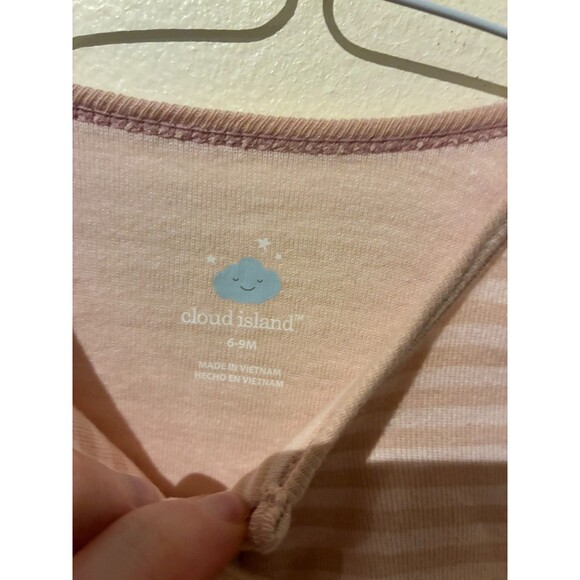 NWOT Cloud Island Pink Stripe Sleeper - 6-9M - Picture 3 of 3